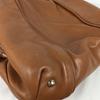 FURLA Leather Boston Handbag Brown Women’s Barrel Purse Bag(USED)