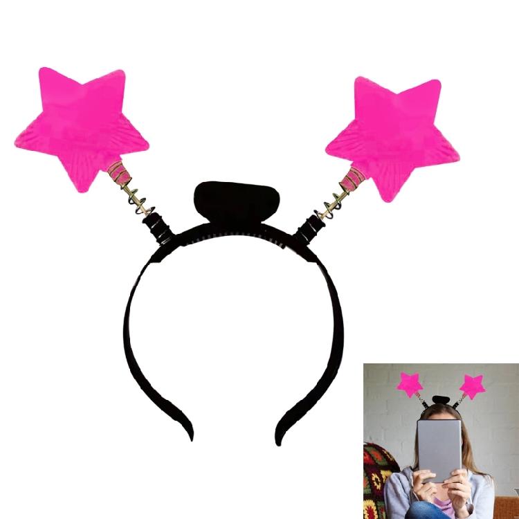 New Year Star Fashionable Head Hoop Glowing Hair Ornament Glowing Hair Styling Tool for Children Adults Photo Props