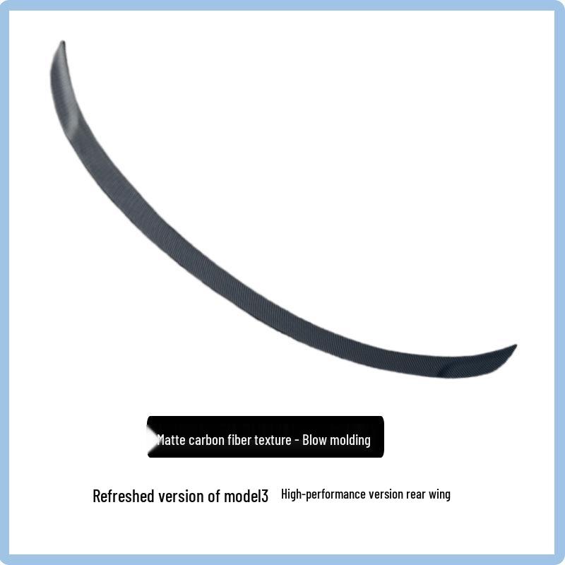 Tesla Model 3 No-Drill Carbon Fiber Rear Spoiler - Factory Style Air Deflector