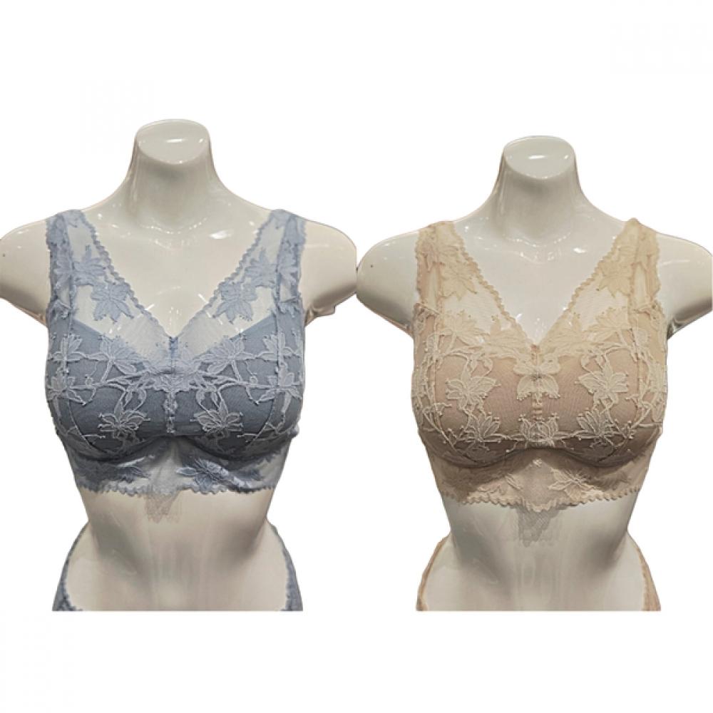 Красивый кружевной многослойный бралетт Синий Бежевый Tfwbr123bu Tfwbr123be blue (TFWBR123BU)/90