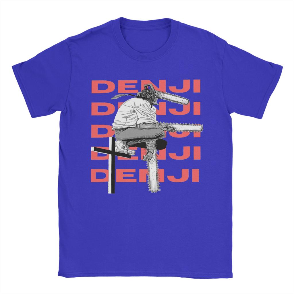 Denji Anime T Shirt for Men Women Cotton Fashion Male TShirts Round Neck Chainsaw Man Tee Shirt Short Sleeve Tops New Arrival