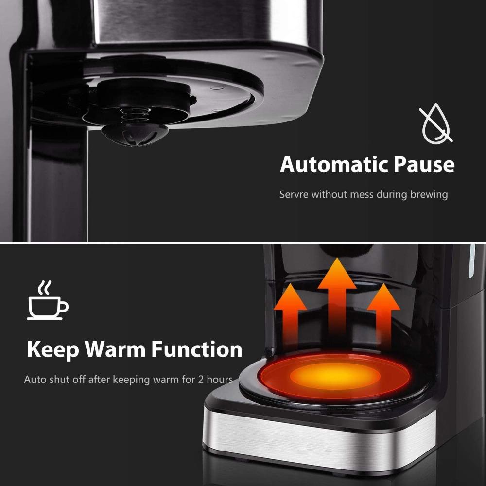1.5l American Drip Coffee Machine 24-Hour Reservation Warm Function 950w