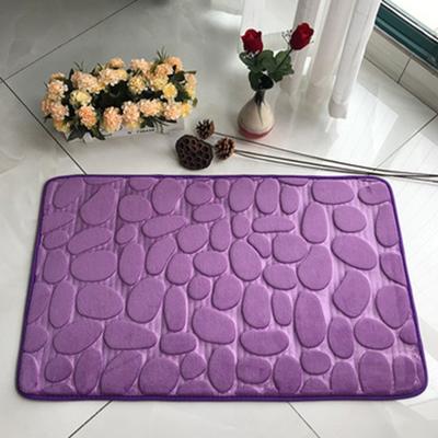 Bathroom Bath Mat Set Soft Non Slip Cobblestone Mat Bathroom Rug Absorbent Shower Carpets Cover Floor