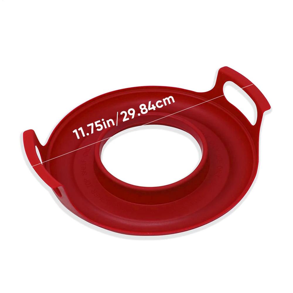 Поднос для микроволновой печи, термостойкие миски и тарелки для микроволновой печи, поднос для переноски, безопасный для микроволновой печи, поднос с ручкой для переноски горячей еды красный