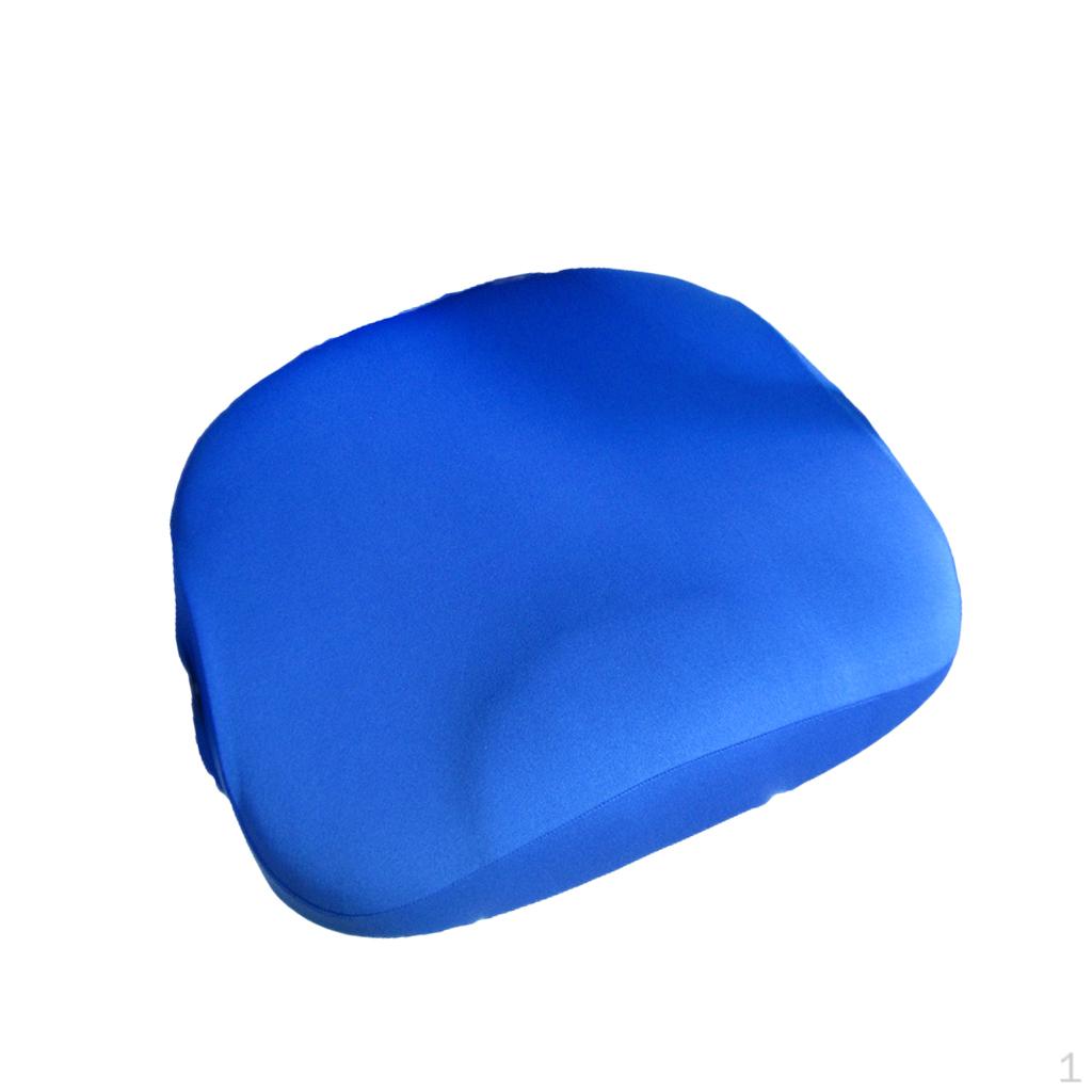 

Жаккардовые съемные моющиеся короткие чехлы для столовой, чехлы для сидений для отеля Blue