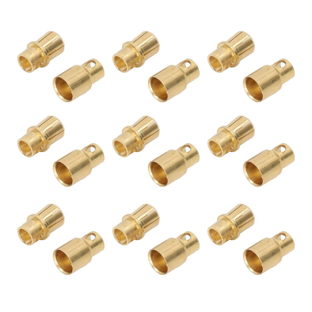 30 Sets Connector Plug 8.0 Gold Plated Brass High Accuracy Firm Connection Set Kit for Battery
