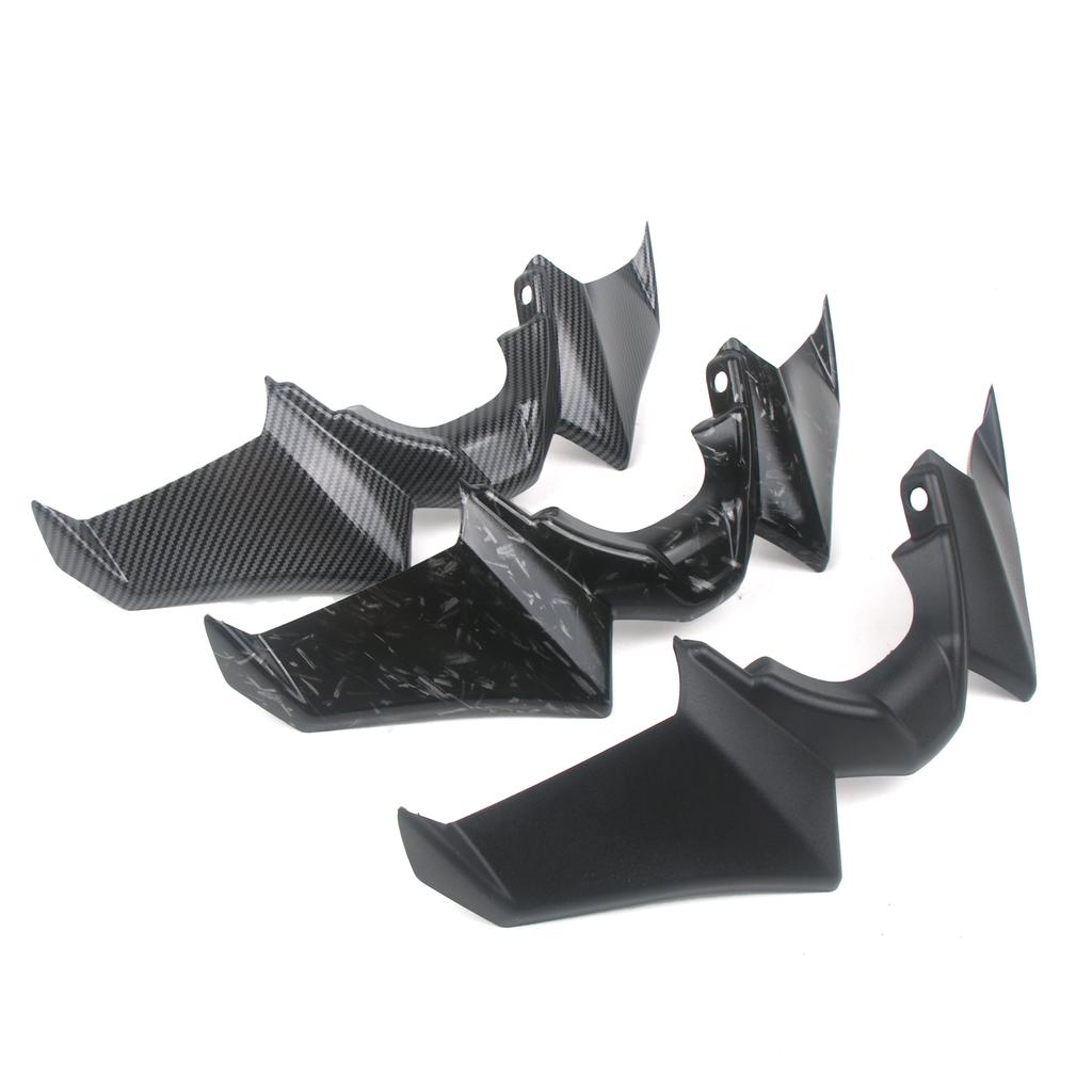 Motorrad Zubehör Schwarz Naked Front Abtriebsspoiler Winglet Aerodynamik Flügel Kit Spoiler Für YAMAHA MT 07 2021 2022 2023