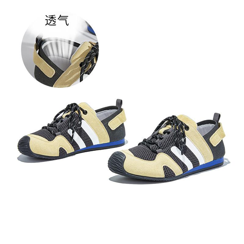 Leather Retro German Training Shoes Women's 2025 Autumn New Outdoor Sports Shoes Flat Women's Shoes Casual Versatile Shoes Children