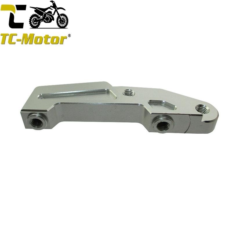 TC-Motor Silver 4 Pistons Brake Caliper Adapter For Pit Dirt Bike Motard Racing Marzocchi Forks With 200 Or 210mm Disc Brake