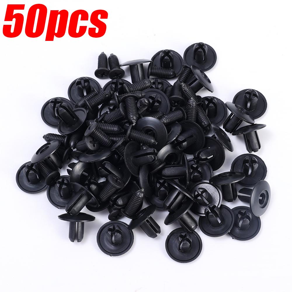 

Universal Car Fasteners Buckle Bumper Plastic Rivets Fender Bumper Screw Clip Fastener 8mm Hole Push Pin Clips Auto Accessories
