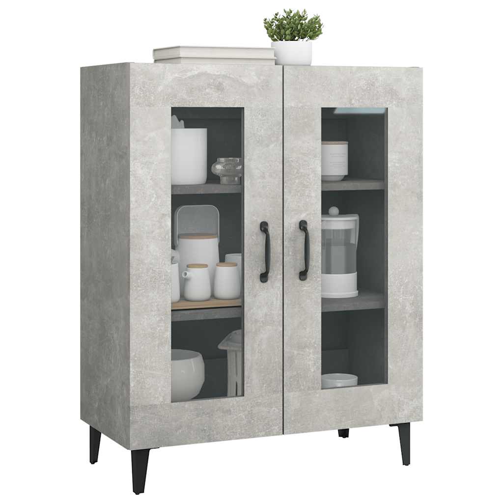 Vidaxl Cabinet, Concrete Grey, 69.5X34X90 Cm, Wood-Based Material