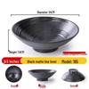 Japanese Style Black Melamine Noodle Bowl