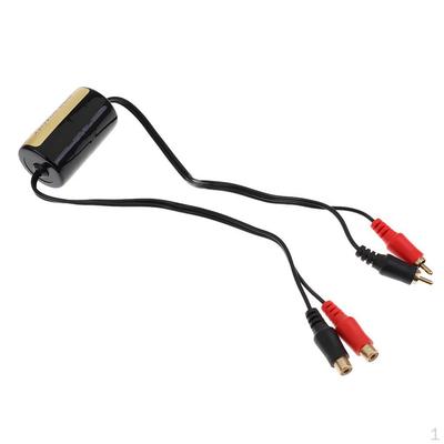 Filtro Supressor de Ruído de Áudio RCA para Estéreo Doméstico Isolador de Loop de Terra