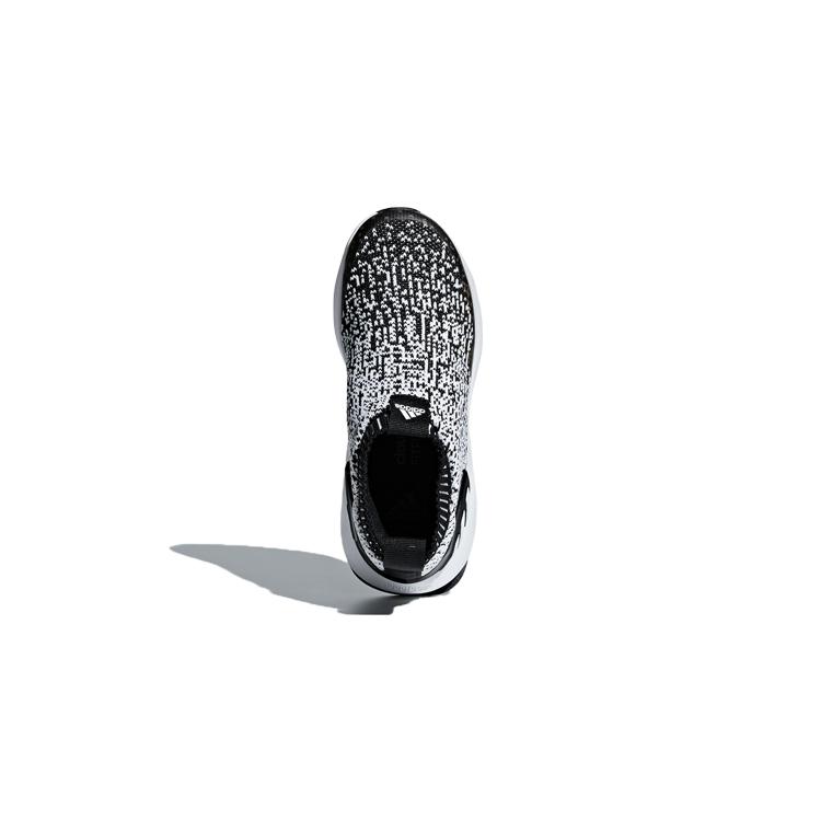 Adidas Rapidarun Mesh Comfortable Slip Resistant Low top Kids' Running Shoes Black White Children Aged 3 7 Years Old D97544