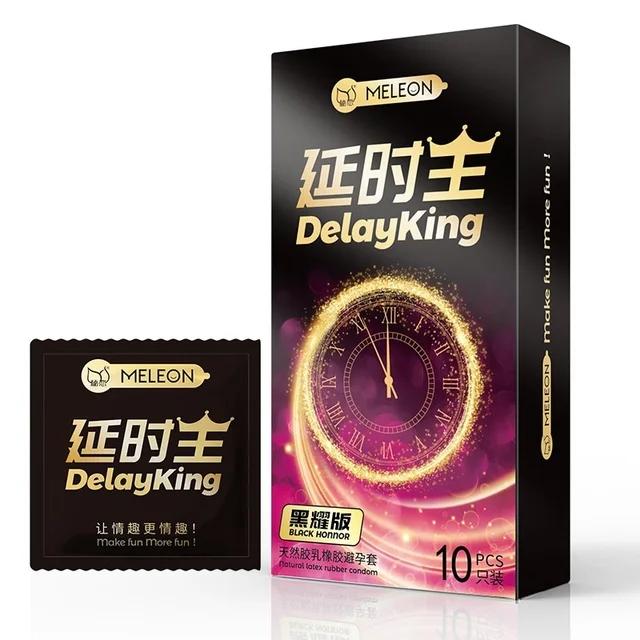 MELEON 10pcs Particle Condoms for Men Penis Sleeve Delay Ejaculation Latex Long Lasting Condones  for men