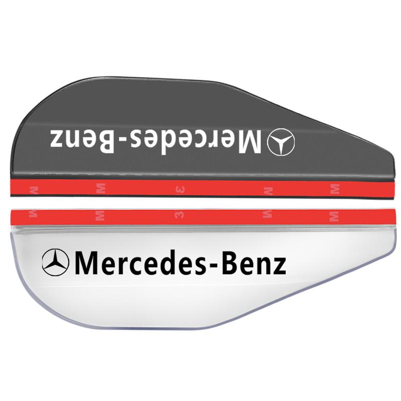 2Pcs Car Rear View Side Mirror Rain Board Eyebrow Guard Sun Visor For Mercedes-Benz AMG C500 C200 C300 A B C E GLA CLA GLK GL ML GLE