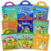Kinder Tragbar Ruhig Beschäftigt Paste Ein Buch DIY Wiederverwendbare Stickerbücher Mehrere Szenen Blasensticker Gelee-Paste Sticker Spielzeug