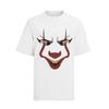 ES It Movie Pennywise Horror Halloween Face Clown Kareval Womens Oversized Shirt