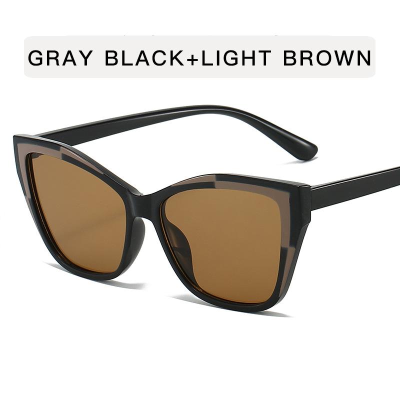 European American Sunglasses Women Vintage Stylish Cat Eye Shape Outdoor Sun Glasses Travelling Driving Sunglass Women