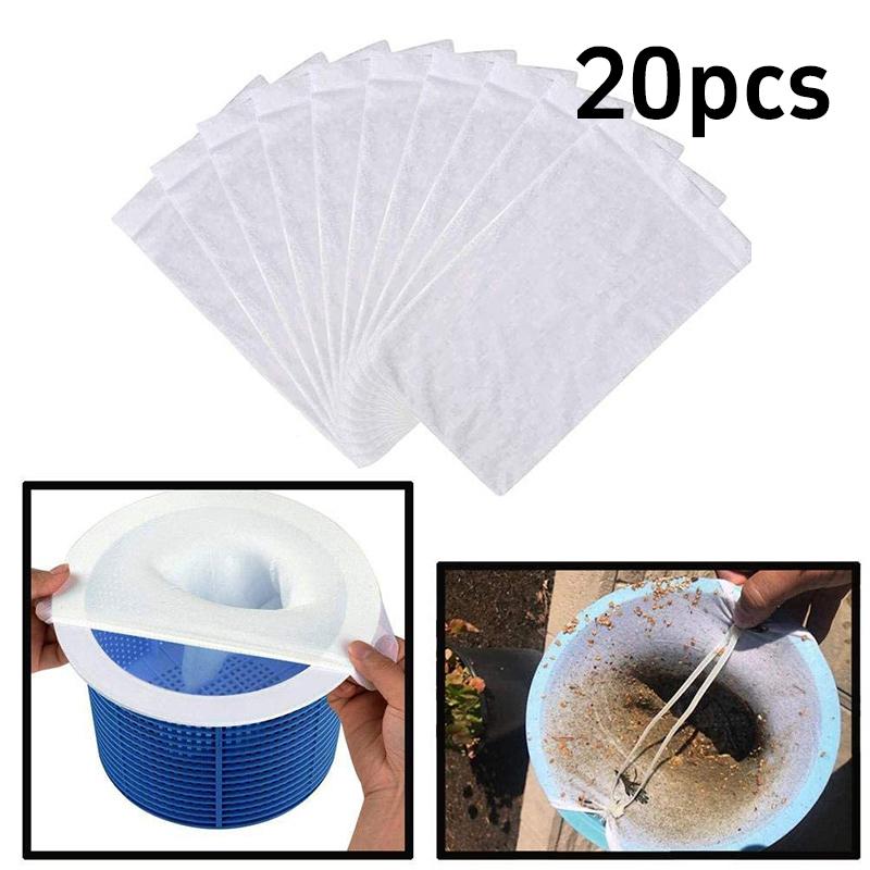 50pcs Fine Mesh Pool Skimmer Socks Pool Filter Screen Filter Socks Garbage Cover Pool Skimmer Swimming Pool Dust Cover For Pools