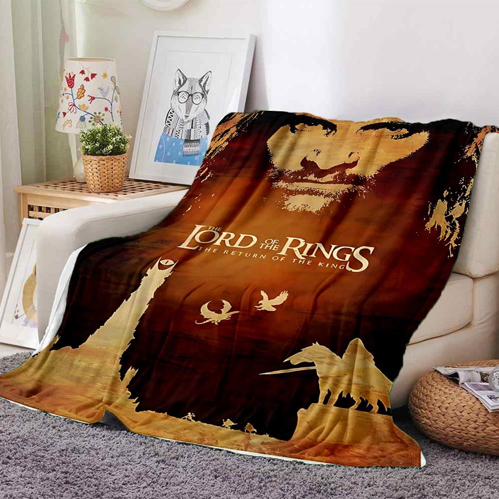 

1pc The Lord of the Rings The Return of the King Flannel Blanket Soft Warm Throw for Home, Office, Travel, All-Season Cozy Bedding GiftL1031 80cmx120cm(31inx47in)