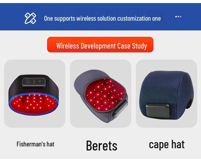 Infrared Red Light Therapy Hat for Hair Growth with Three-Level Pulse Adjustment