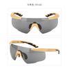 Taktische Ballistische Schutzbrille Radfahren Motorradfahren Outdoor Sport Schutzausrüstung PC-Linse 2,5 mm Dick