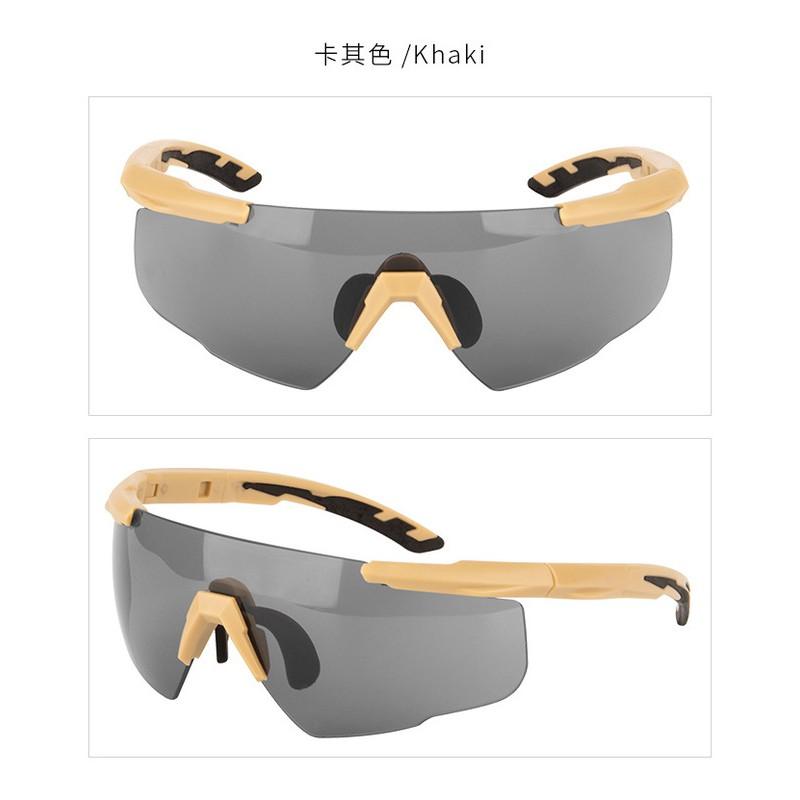 Taktische Ballistische Schutzbrille Radfahren Motorradfahren Outdoor Sport Schutzausrüstung PC-Linse 2,5 mm Dick