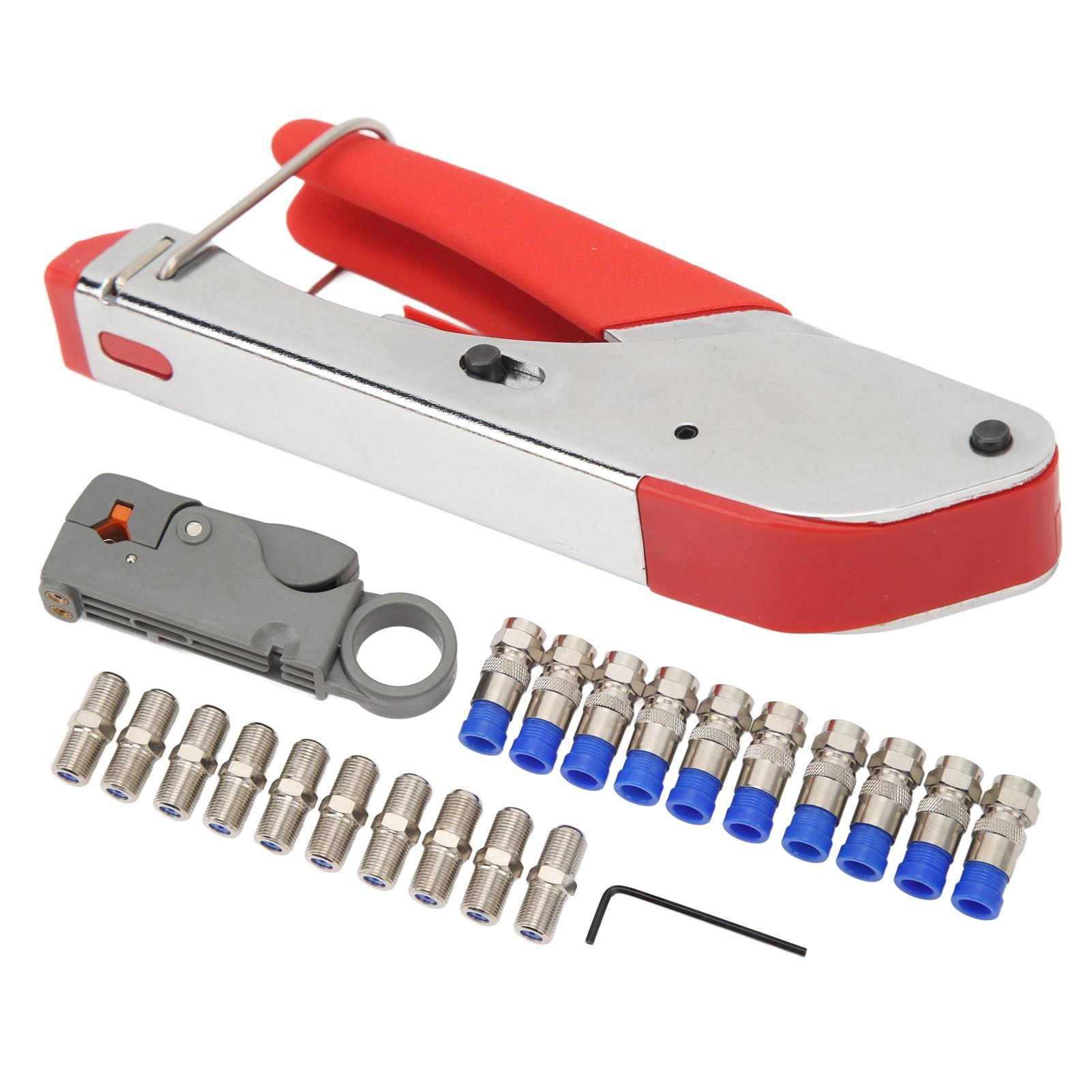 

Коаксиальный обжимной инструмент для коаксиального кабеля, инструмент для зачистки коаксиального провода, обжимной инструмент для зачистки с F-разъемом для RG59 RG6