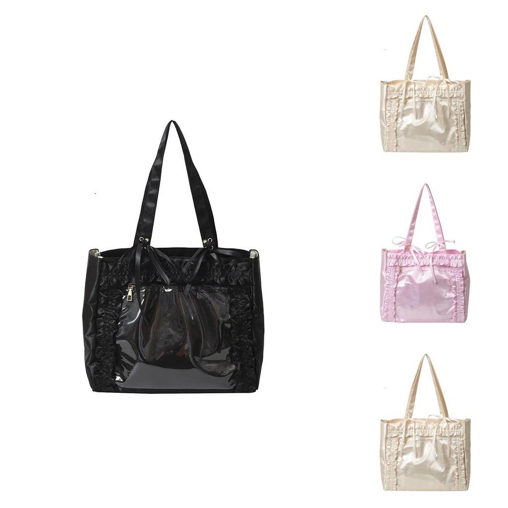 Nylon Bag For Students With Zipper Closure And Inner Pockets For Daily Use