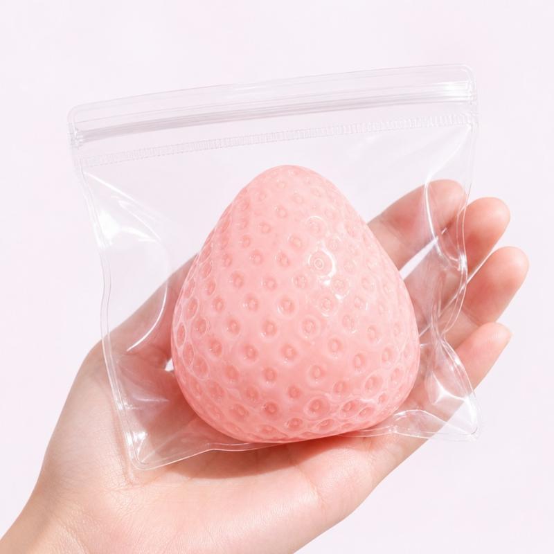 Slow Rising Strawberry Fidget Squeeze Toy Soft Stress Relief Sensory Toy Safe for Kids Adults Home Office