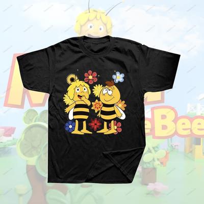 Trička s kreslenou postavičkou film Maja včelka Tričko s kawaii kreslenými postavičkami film Maja včelka Letní prodyšná Camisetas