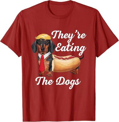Sie essen die Hunde Dackel Hotdog Wiener Hund Unisex T-Shirt