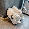 Spring and summer new children's breathable mesh shoes, boys' and girls' Velcro soft-soled sneakers, student running shoes, fashionable