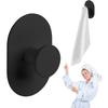 Bathroom HOOK TOWEL HOLDER Single Wall Self-adhesive Black