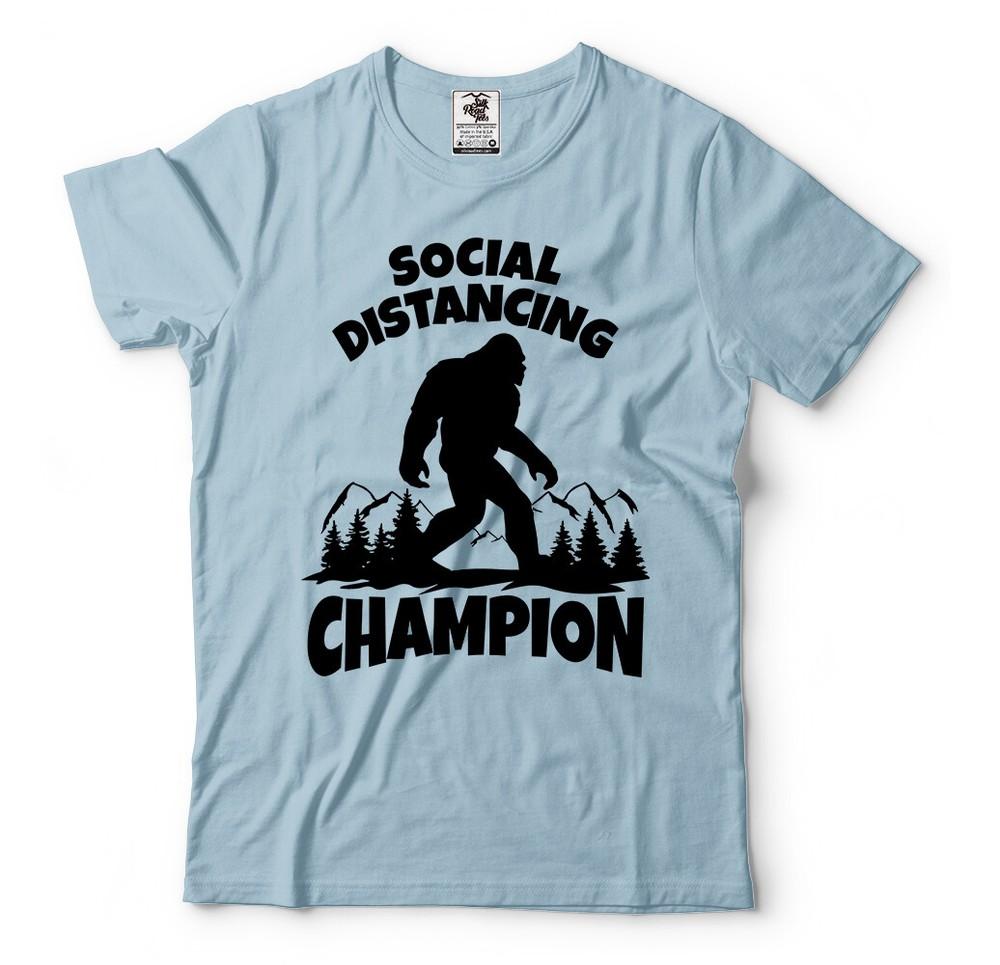 Sasquatch Social Distancing World Champion Bigfoot TShirt Funny Quarantine Tee XL