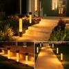 Solar Lawn Lamp Thermometer Needle Shaped Temperature Measurement Waterproof Landscape Lighting for Garden Courtyard Decoration