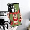 Lamb Heinz Tomato Ketchup Soft Phone Case For Samsung Galaxy S26 Ultra S25 Edge S24 FE S23 Plus S22 S21 + S20 Plating Anti-Fall