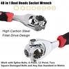 Universal Wrench 52 in 1 Socket Wrench Tool with Multifunction 360 Degree Rotating Head, Tool Kit for Home and Car Repair