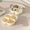 Plastic Snack Tray Nut Candy Storage Box Organizer Boxes Dry Fruit Dish Organizers Serving Trays Snacks Dishes