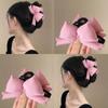 Korean Style Hair Crab Clip Solid Color Large Shark Clip Funny Bow Hair Claw  Girl
