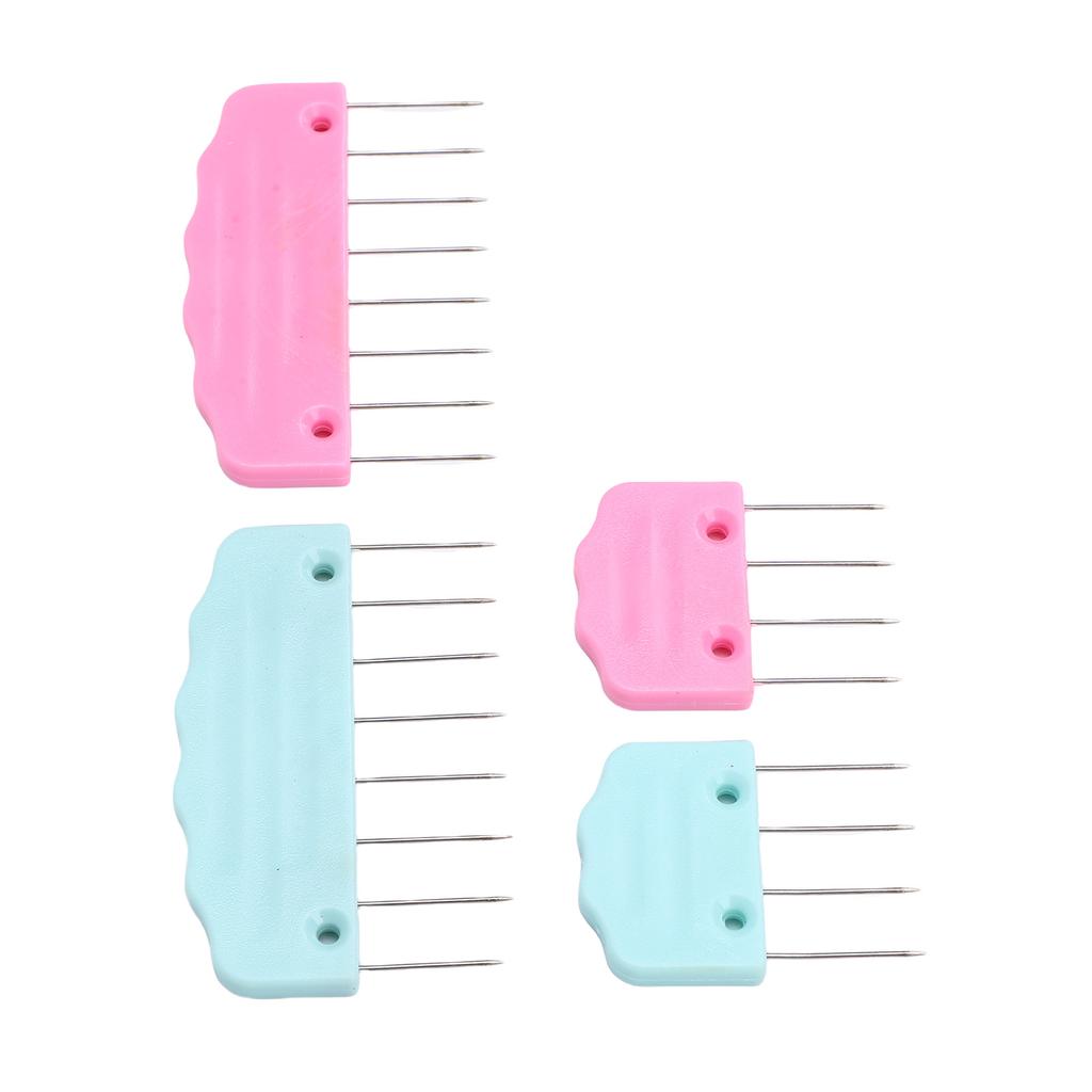 20 Pcs Knit Blocking Pins Kit 12 Large 8 Small Stainless Steel Crochet Blocking Combs for Sweaters Scarves Shawls
