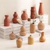 Wooden Flower Vases Wood Vase For Flowers Office Desk Accessories Room Decor Home Desktop Ornament