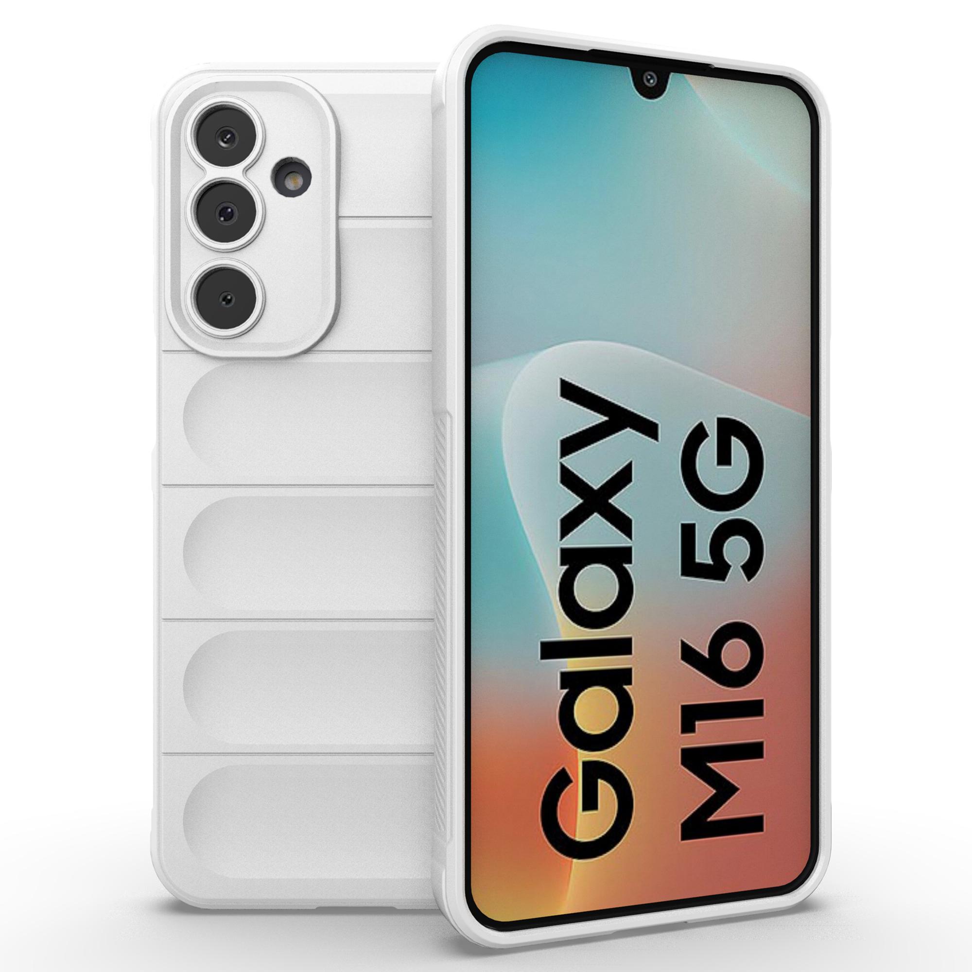 

For Samsung Galaxy M16 5G/F16 5G Case Anti-Drop Soft TPU Rugged Phone Back Cover White