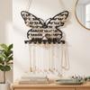 With Hooks Jewelry Organizer Wall Mounted Jewelry Display Rack Necklace Holder  Home Decoration