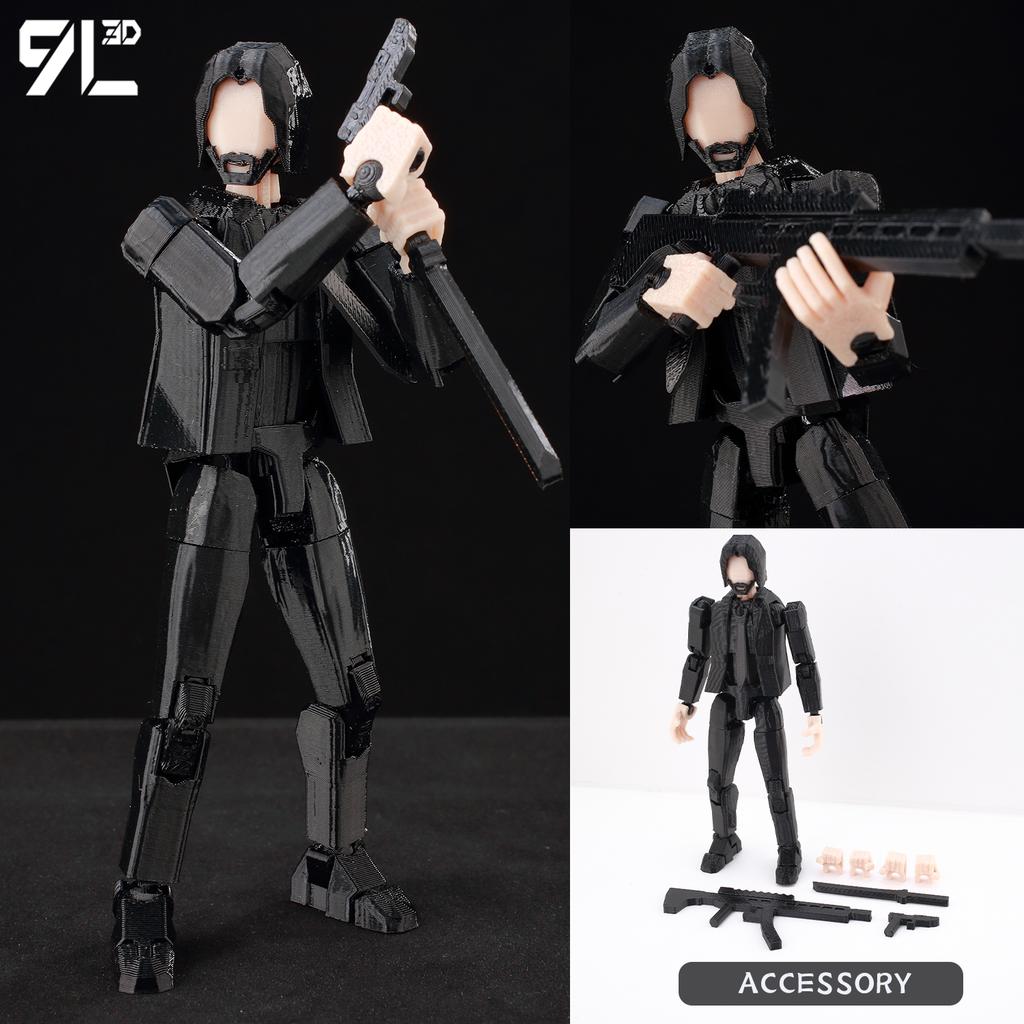 9L3D Printed Indomitable Hero Tech Jacker Lucky13 Action Figure Dummy13 MultiJointed Collectible Model Toy T13 Birthday Present