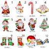 Snowman ChristmasTree Santa Claus Air Balloons Cartoon Balloons Christmas Decorations Aluminum Foil
