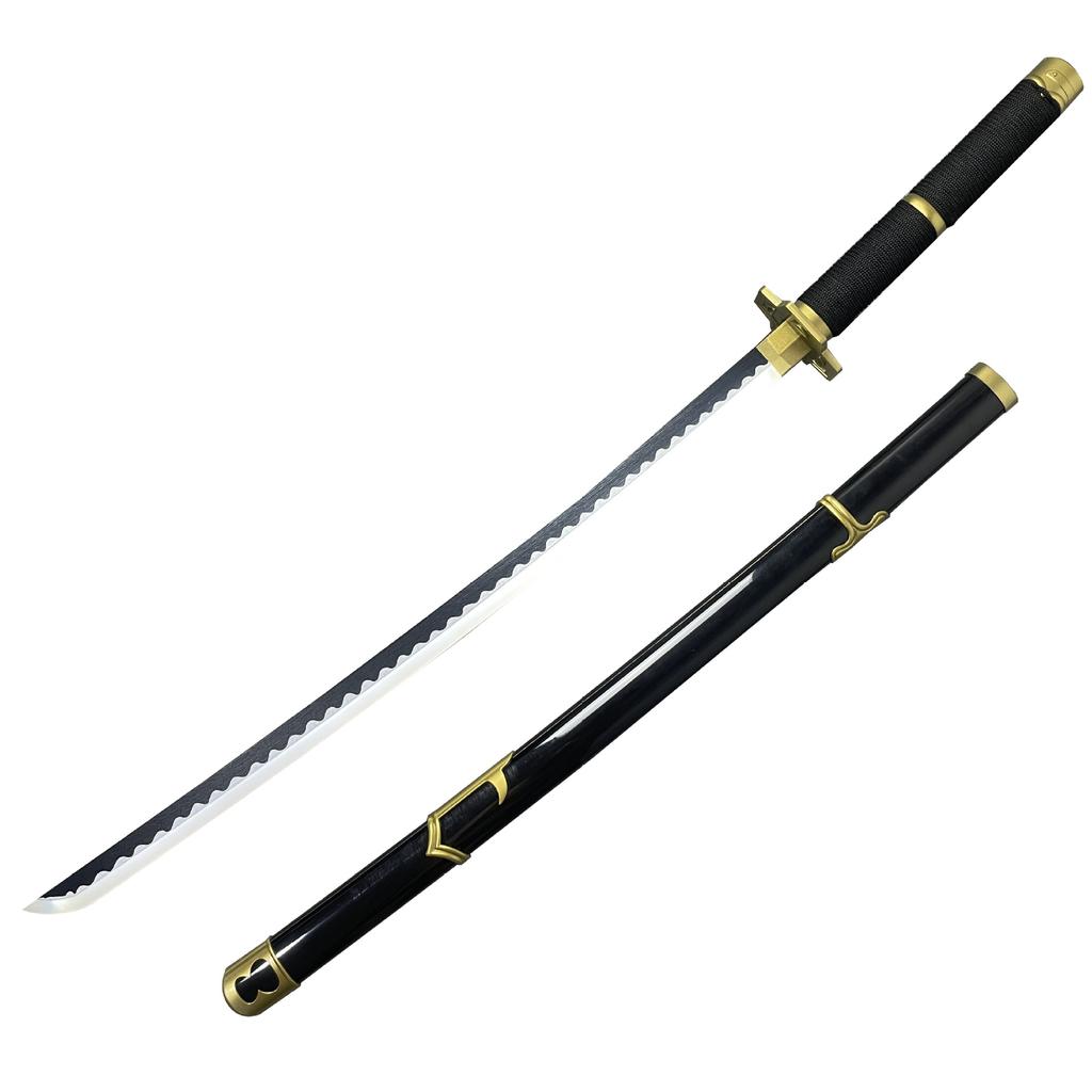 Glowing One Piece Zoro Three Swords Rechargeable Toy Anime Cos Black Sword Autumn Water and Sword One Character Ghost Tsubaki Demon