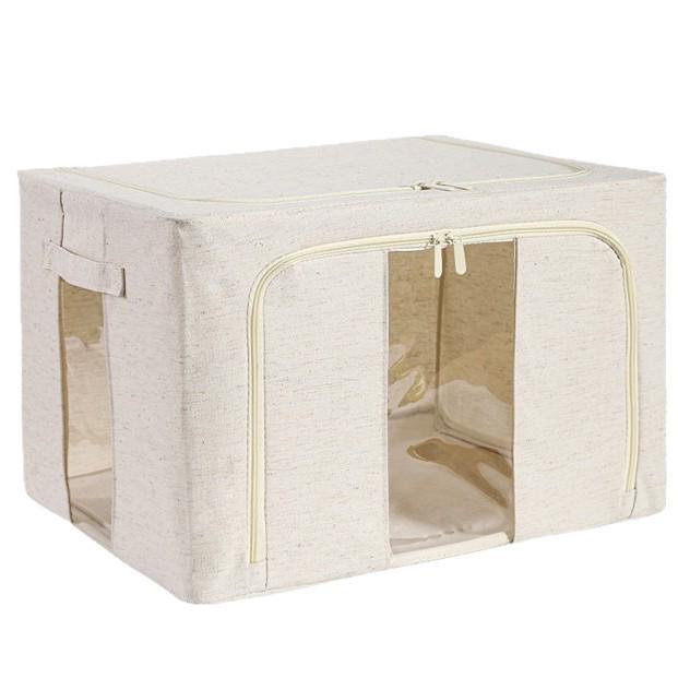 Tianshan Large Capacity Cotton & Linen Storage Box for Quilts and Down Jackets