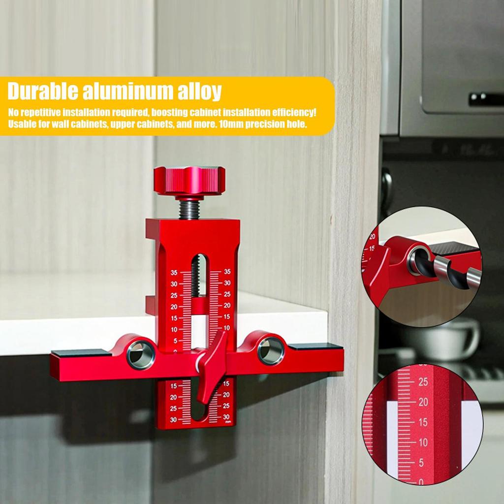 Cabinet Door Installation Jig Precise Edge Alignment Hardware With Adjustable Positioner Cabinet Door Installing Support For